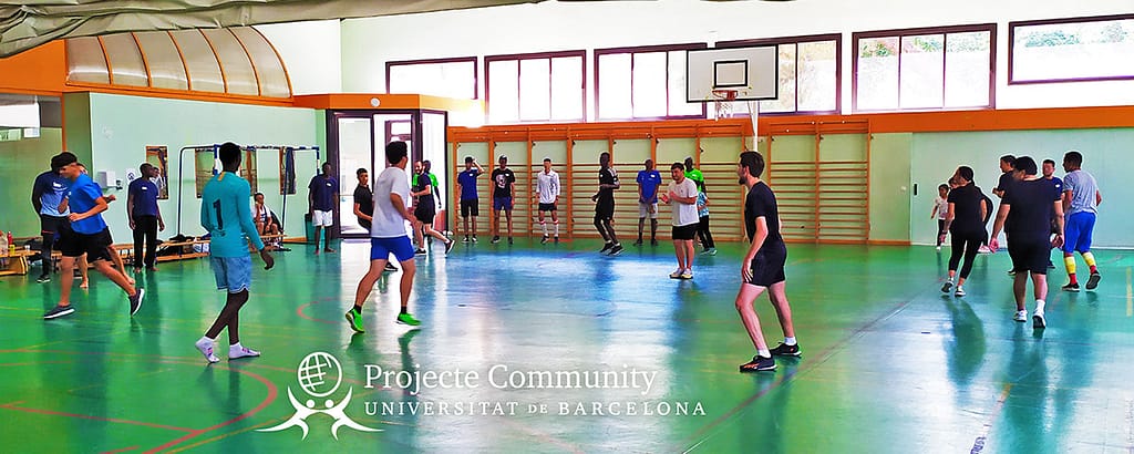 Desarrollo del juego "el hechizo" en un Encuentro Sociodeportivo de la Universidad de Barcelona